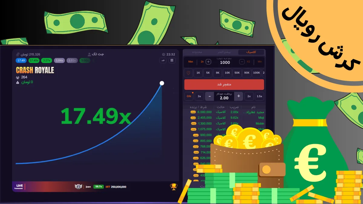 بهترین سایت های شرط بندی کرش رویال + آموزش کامل بازی