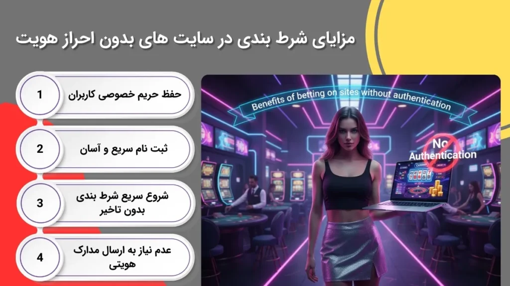 نکات مثبت شرط بندی در سایت های بدون احراز هویت